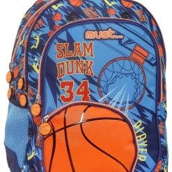 Τσάντα Δημοτικού Must Basketball Slam Dunk (000579980)