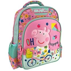 Must Τσάντα Νηπιαγωγείου Peppa Pig Happy Days 2 Θήκες 27Χ10Χ31 (000482684) -Συμφωνίες Σχολικά Κατάστημα 214664 1
