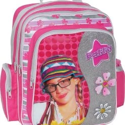 Paxos Σχολικος Σακος Οβαλ Πλαινες Τσεπες Patty Glitter (11305) -Συμφωνίες Σχολικά Κατάστημα 639627 1