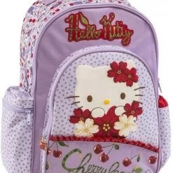 Σχολικος Σακος Πολυθεσιος Graffiti – Hello Kitty Cherryland Λιλα 30Χ14Χ44Εκ. (169213)