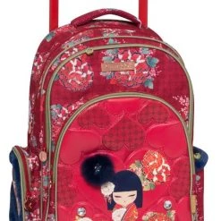 Graffiti Σάκος Τρόλευ Kimmidol Miwa Κόκκινος 30x14x44 Cm (203252)